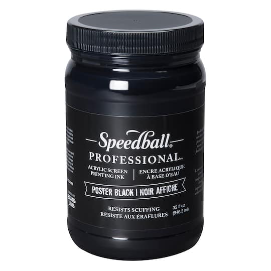 Speedball&#xAE; Professional Poster Black Acrylic Screenprinting Ink